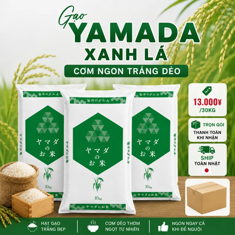 Gạo Nhật Yamada Xanh Lá