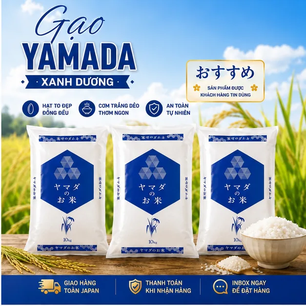 Gạo Nhật Yamada Xanh Dương (Thùng 30kg)